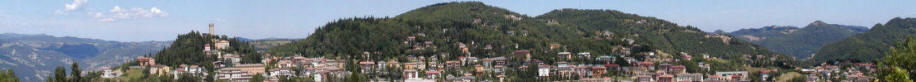 Immagine panoramica di Montese 841m Slm, è un comune di 3.361 abitanti della provincia di Modena.